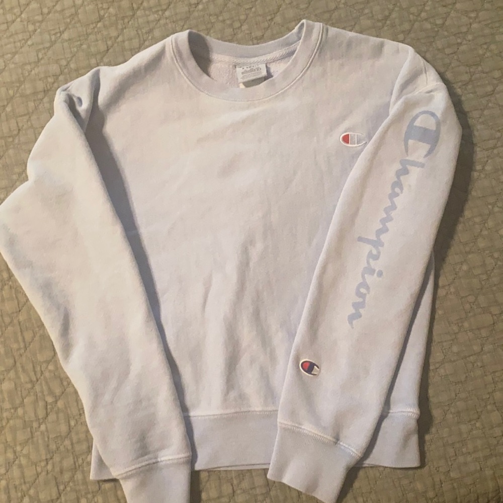 Champion baby blue XS adult sweatshirt Like New